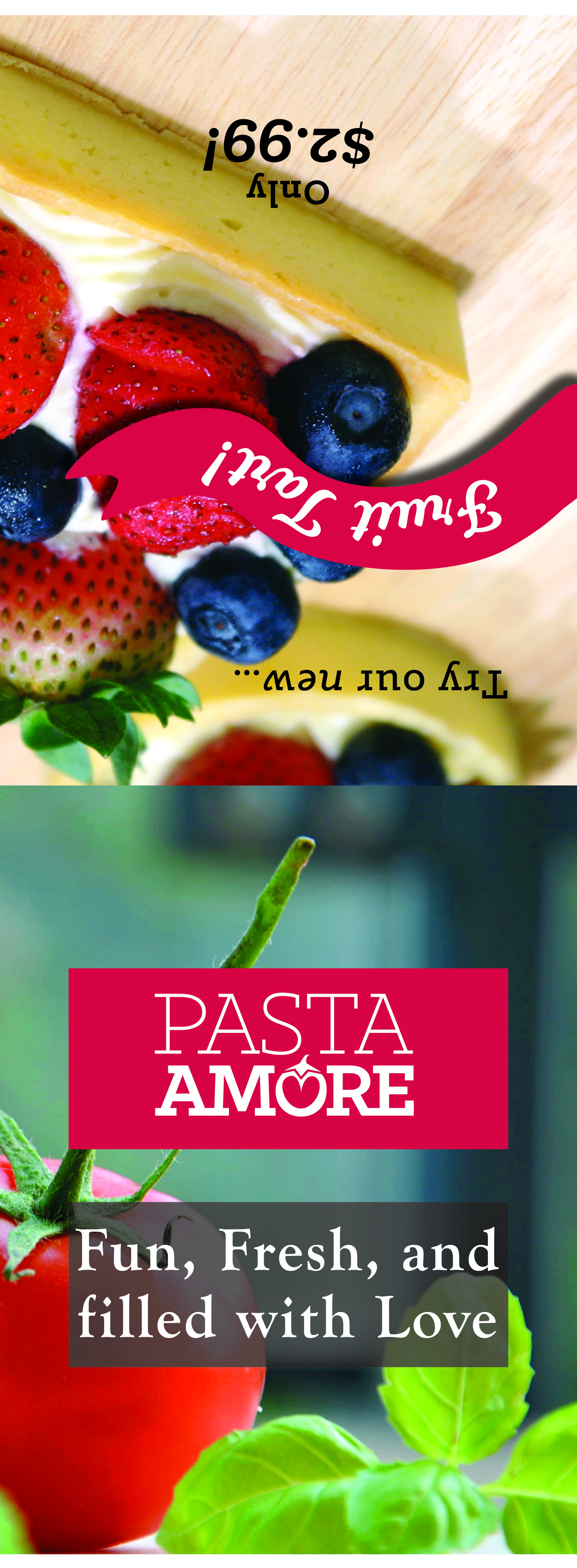 Pasta Amore Table Tent